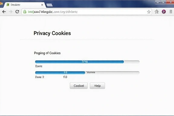 Illustrazione delle impostazioni del browser per la gestione dei cookie