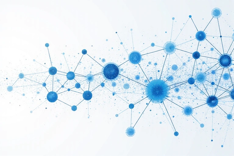 Immagine astratta che rappresenta il flusso di dati e l'analisi web