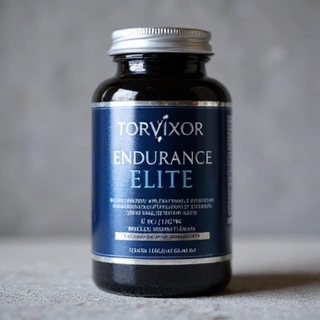 Flacone di Tavixer Endurance Elite con etichetta blu scuro